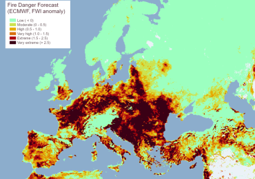 Incendi in Europa: le zone esposte ad un rischio elevato - Icona <b>Clima</b>
